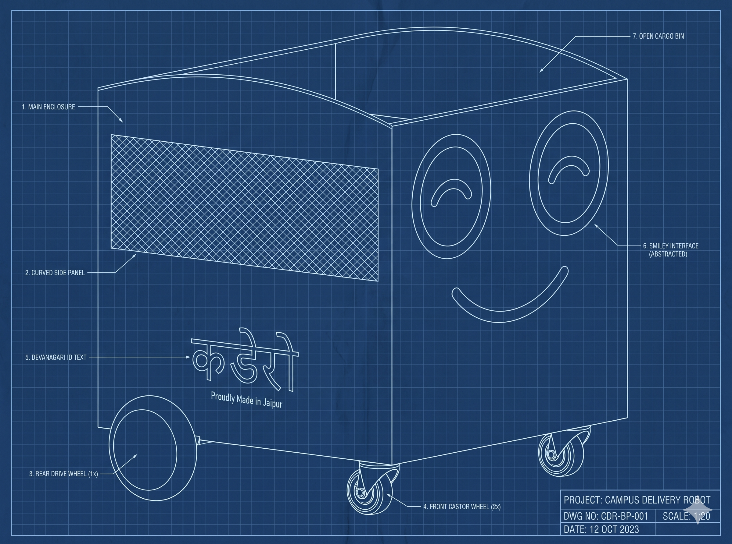 CaDeRo Campus Delivery Robot Blueprint